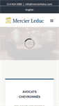 Mobile Screenshot of mercierleduc.com